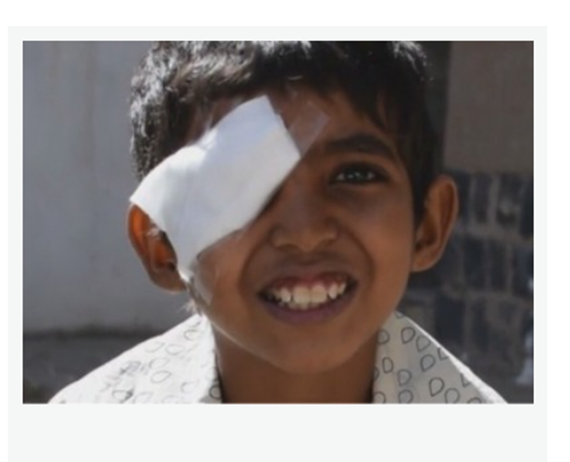 Saleh.. A child who defied war and regained hope